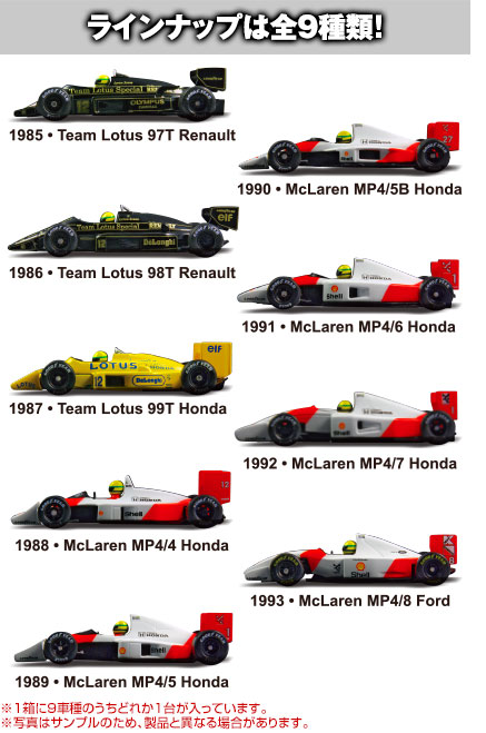 Ayrton Senna Minicar Collection