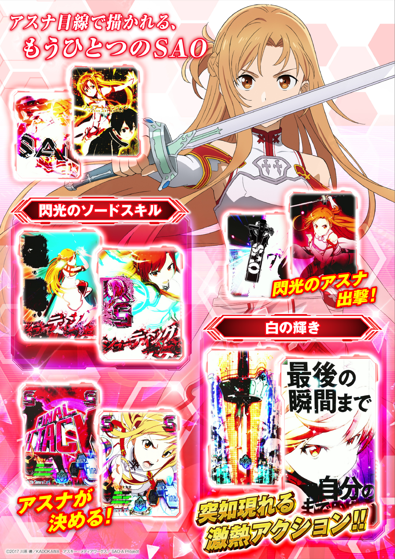 e ソードアート・オンライン 閃光の軌跡 通常時/BONUS | KYORAKU