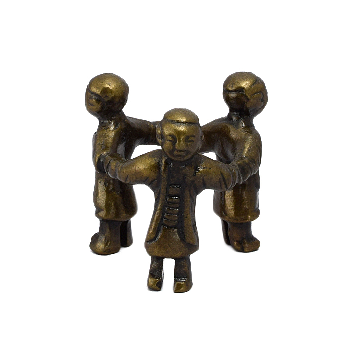 蓋置 唐銅 三ツ人形 ［旧値特価］