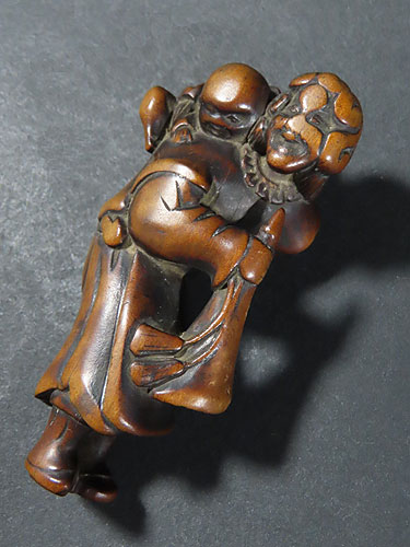 根付 販売・江戸時代 木彫り 韃靼人 | 【骨董品買取】日本全国対応