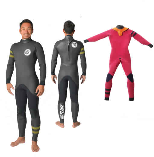 真冬のサーフィンにホットラインウェットスーツ