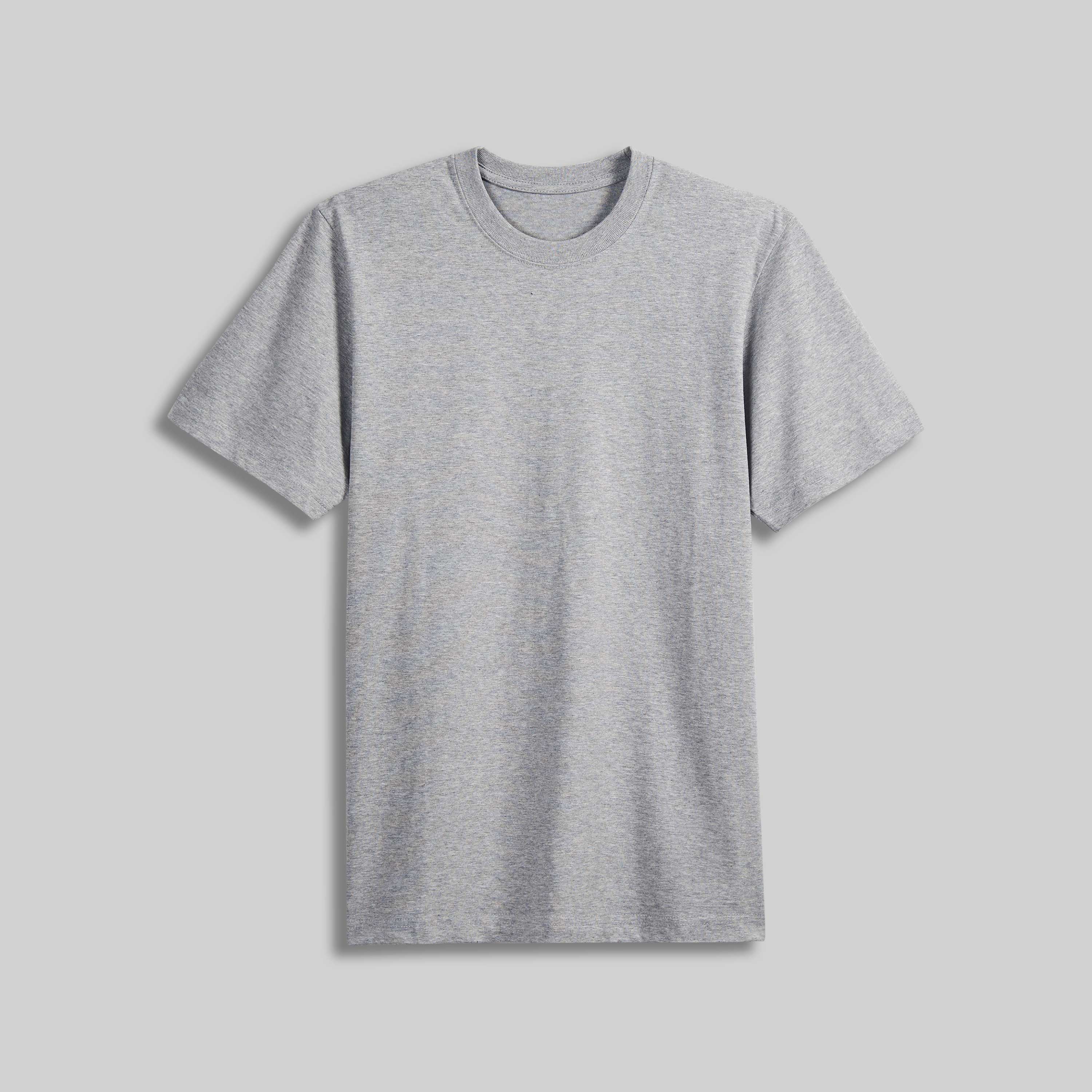 Blank Heavyweight T-shirt Heather Grey 275 GSM – House Of Blanks