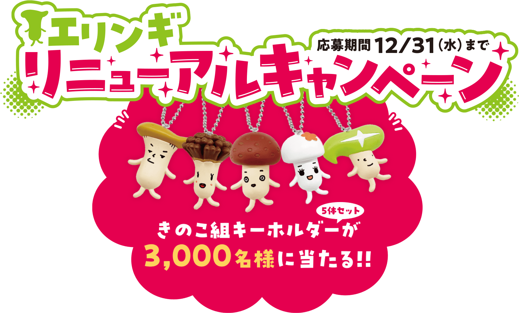 エリンギリニューアルキャンペーン2025 | ホクト株式会社