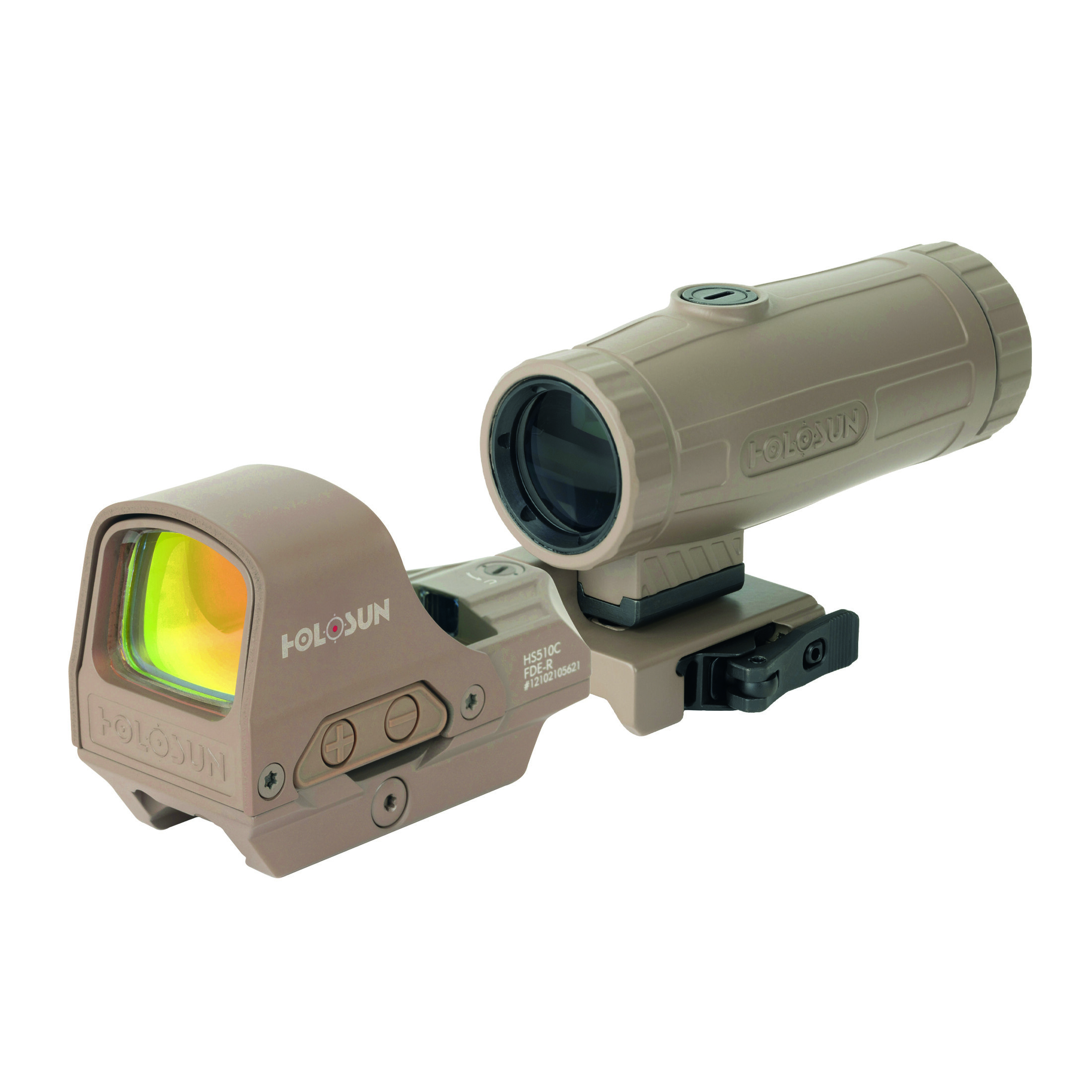 Holosun Set HS510C-FDE + HM3X-FDE Magnifier + Protective Case