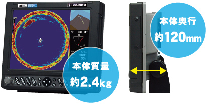超小型マルチスキャン HE-773【振動子上下装置タイプ】｜マリン製品