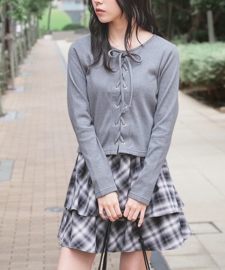 レースアップトップス: トップス｜ハニーズ公式通販