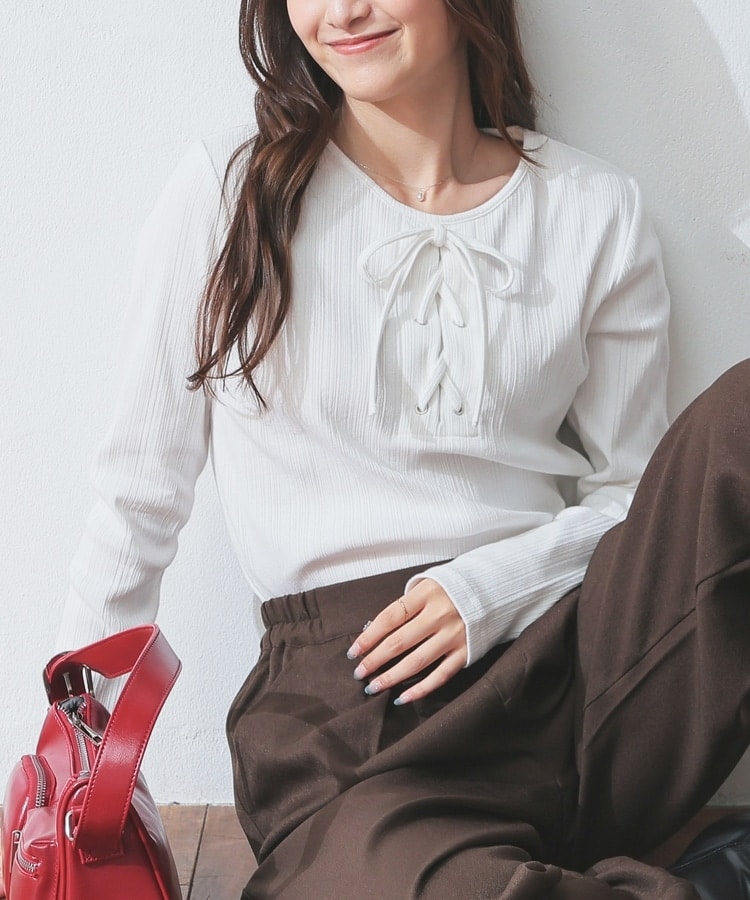 レースアップトップス: トップス｜ハニーズ公式通販