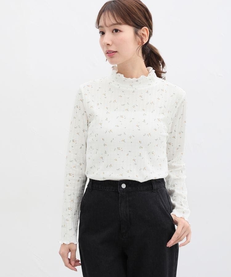 総柄ハイネックTシャツ: トップス｜ハニーズ公式通販