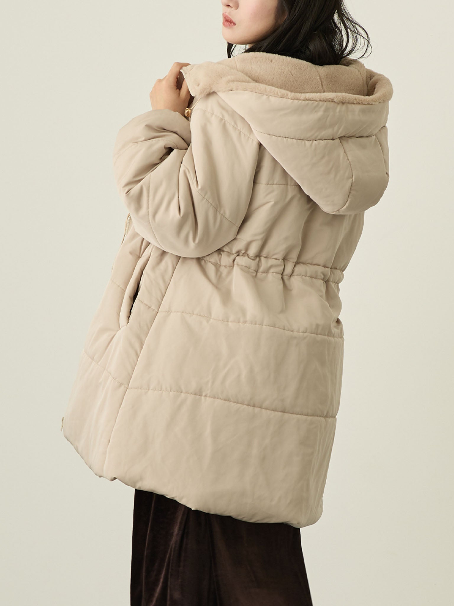 ダッカー付き中綿アウター Greige – honono for mom&baby