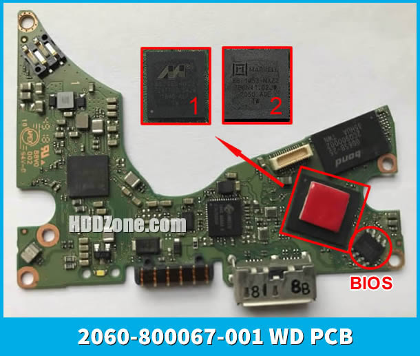 WD20SDZW-11Z3CS0 WD PCB 2060-800067-001 - $46.00 - HDDzone.com