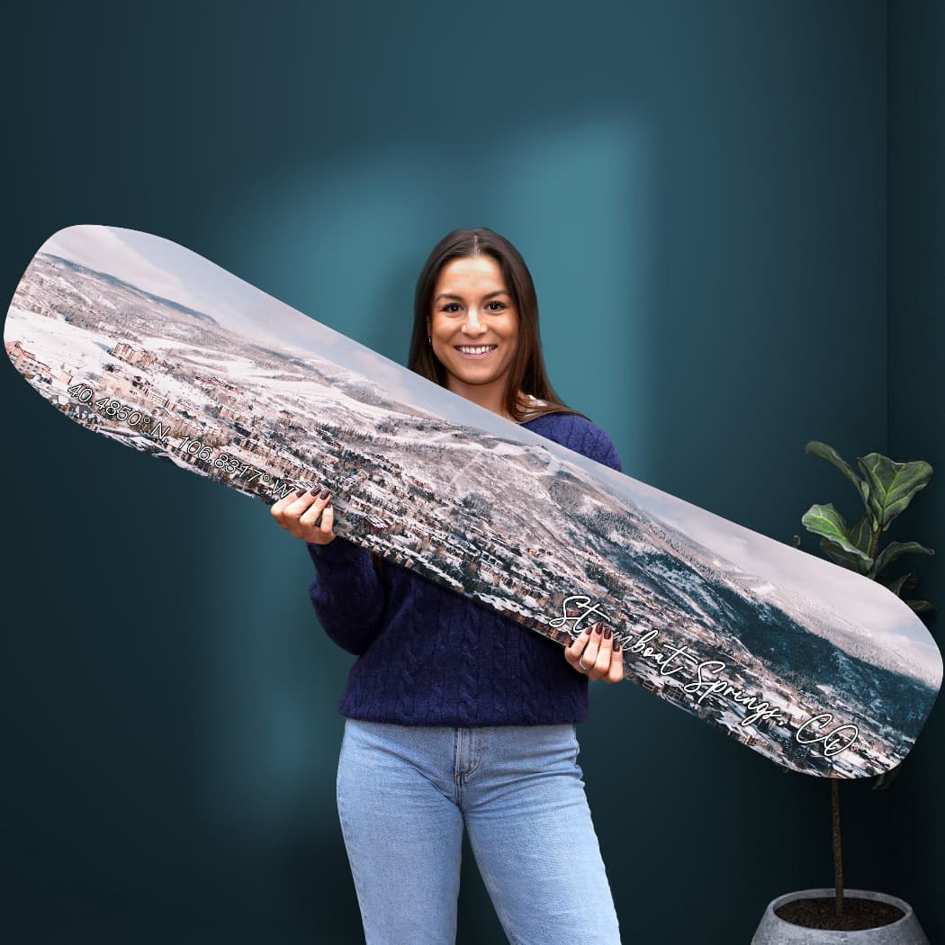 Steamboat Springs Snowboard Print | Ski Condo Art – Headwaters Studio