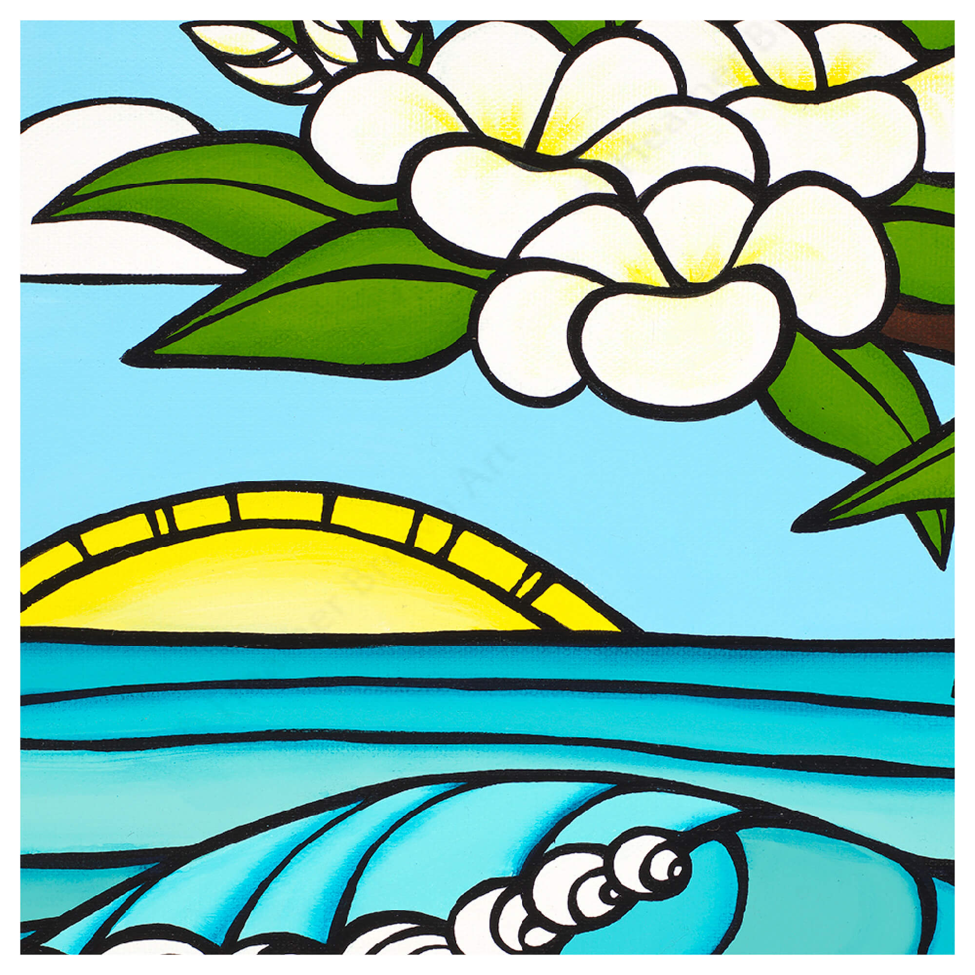 Plumeria Sunrise - Heather Brown - Canvas Giclée - Limited Edition