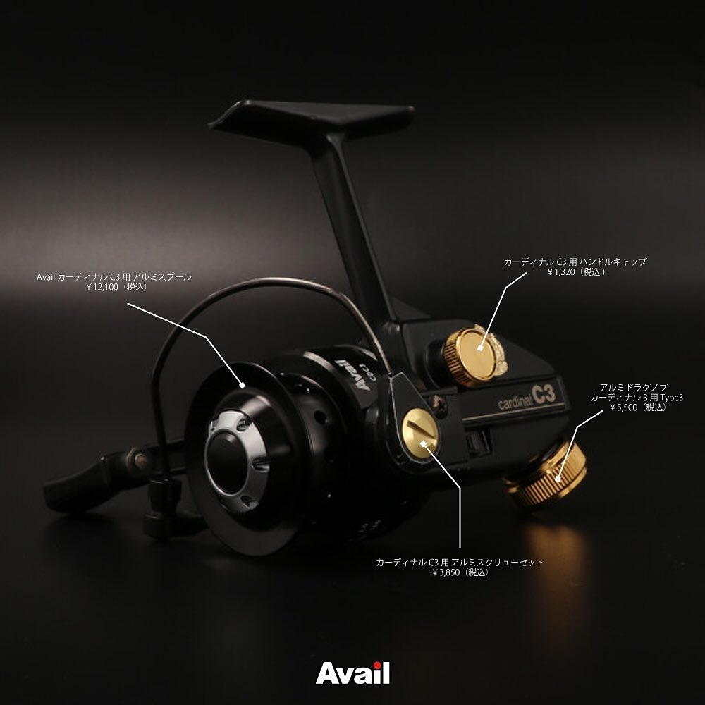 Avail/アベイル】ABU カーディナル3用 ステンスクリューセット