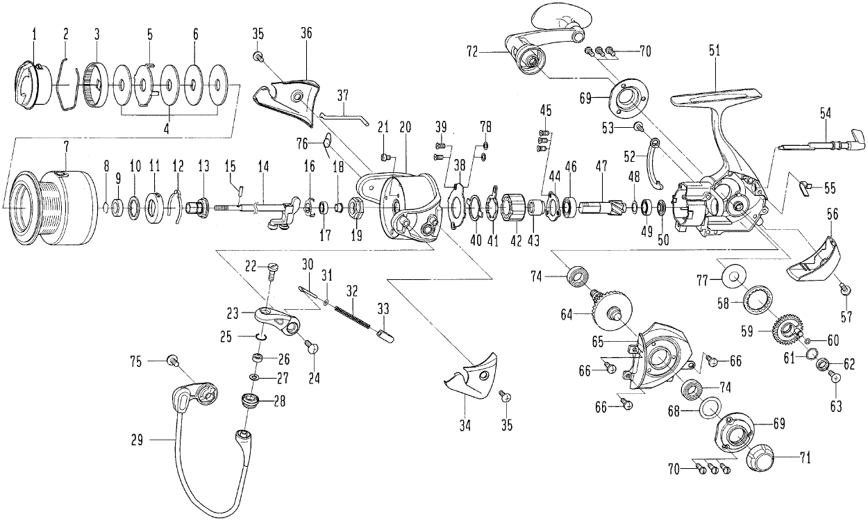 ダイワ純正お取り寄せパーツ：納期1ヶ月】04セルテート 2500 製品