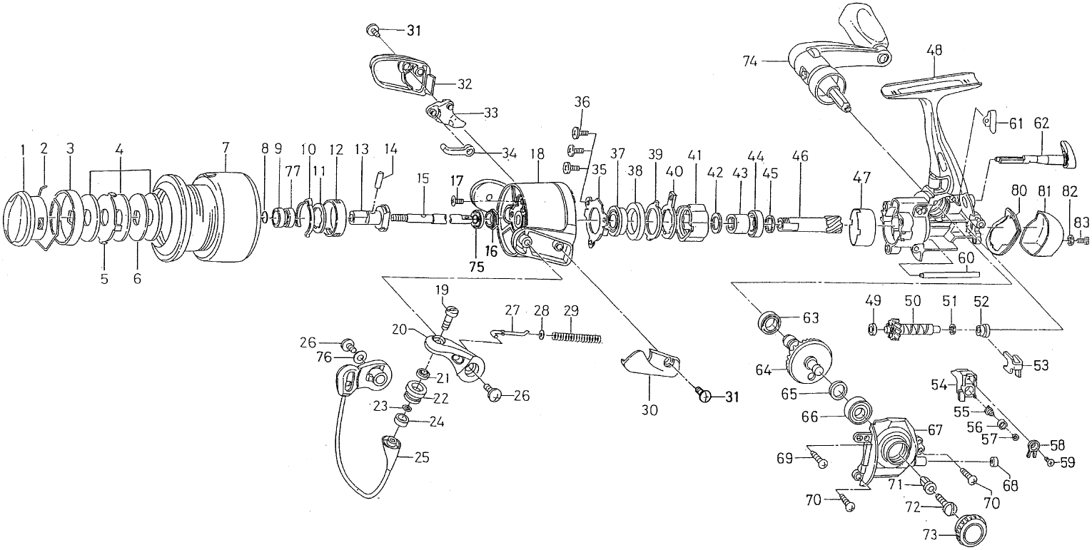ダイワ純正お取り寄せパーツ：納期1ヶ月】04ルビアス 2000 製品コード