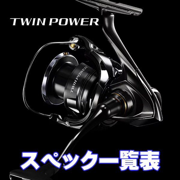シマノ】24-26ツインパワー［TWIN POWER］シリーズ スペック一覧表