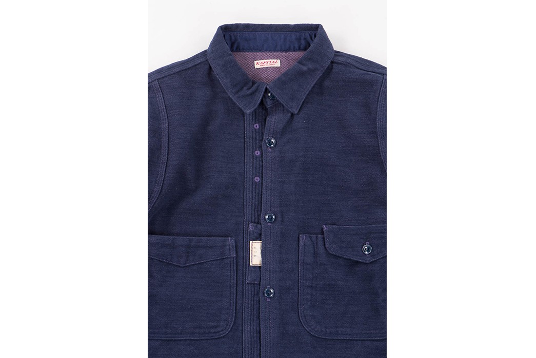 Kapital Cotton Navy CPO Shirt