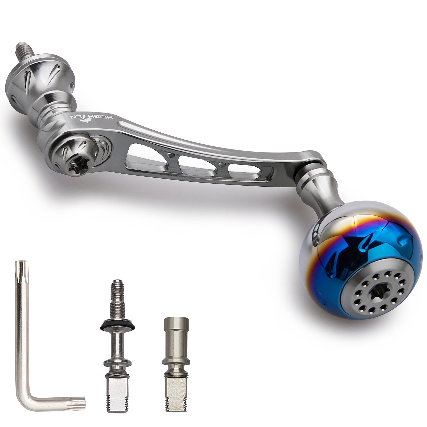 HEIGHTEN 55-60mm可変 リール ハンドル 30mm ハンドルノブ 搭載 ダイワ