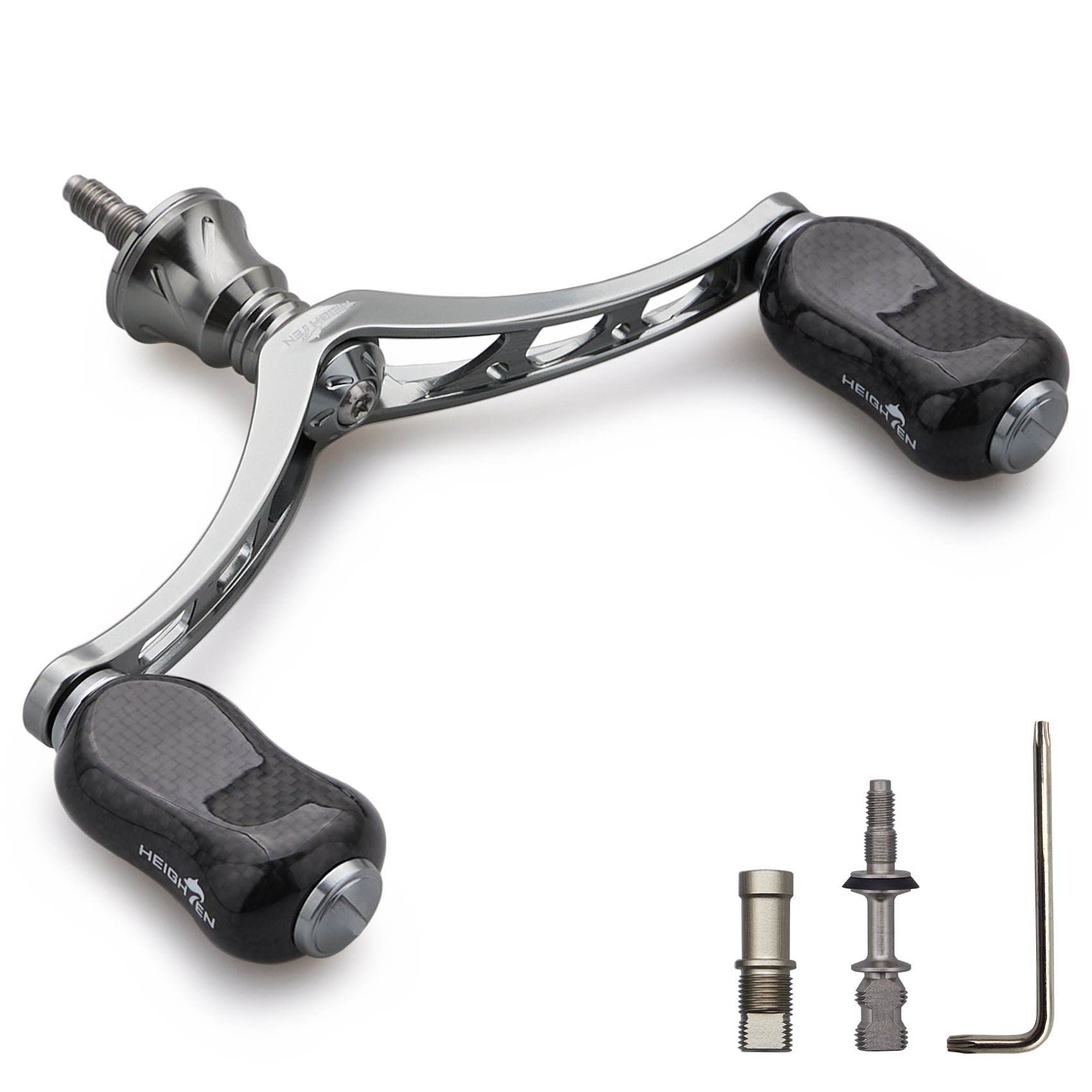 HEIGHTEN 98mm リール ハンドル 21mm カーボン ノブ 搭載 シマノ