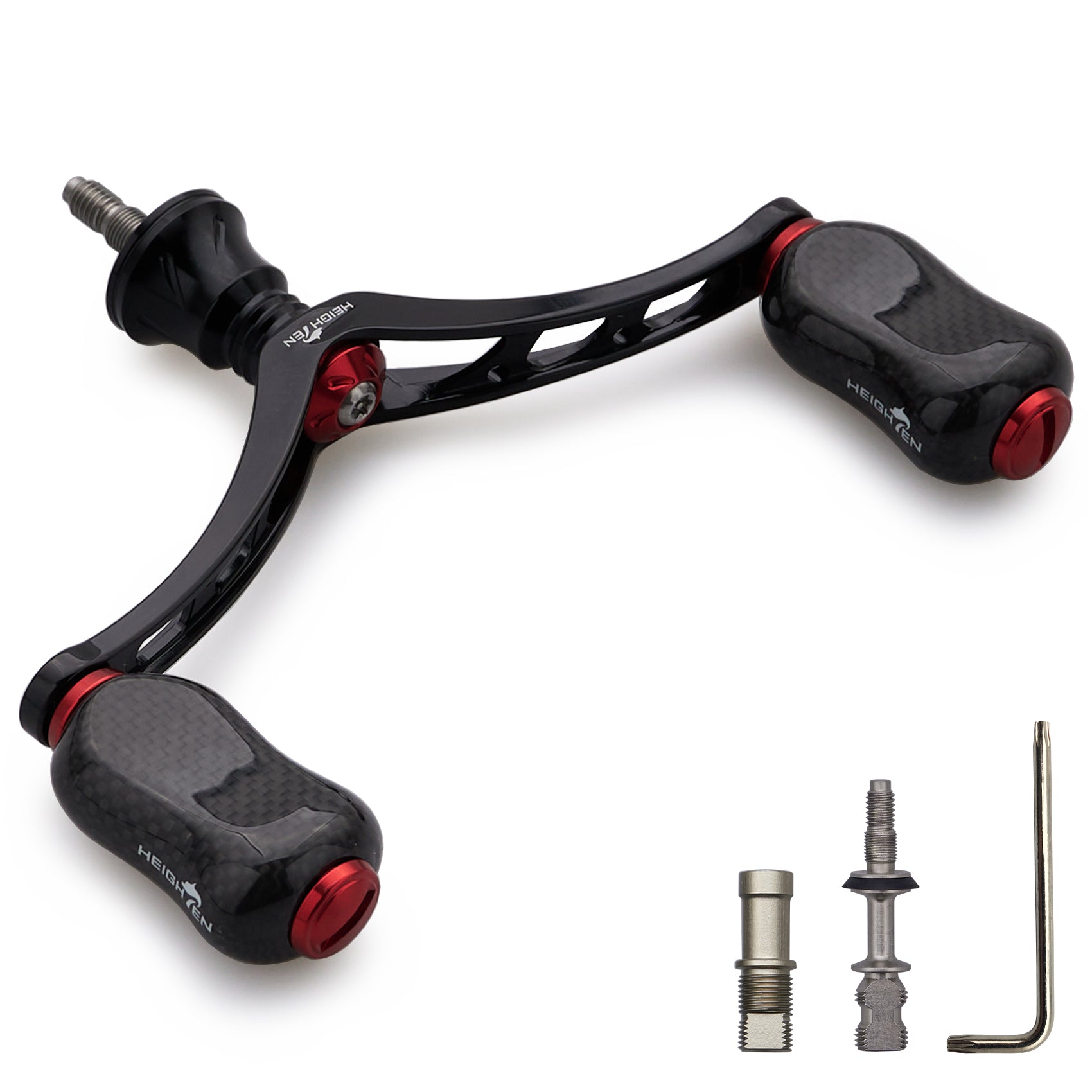 HEIGHTEN 98mm リール ハンドル 21mm カーボン ノブ 搭載 シマノ