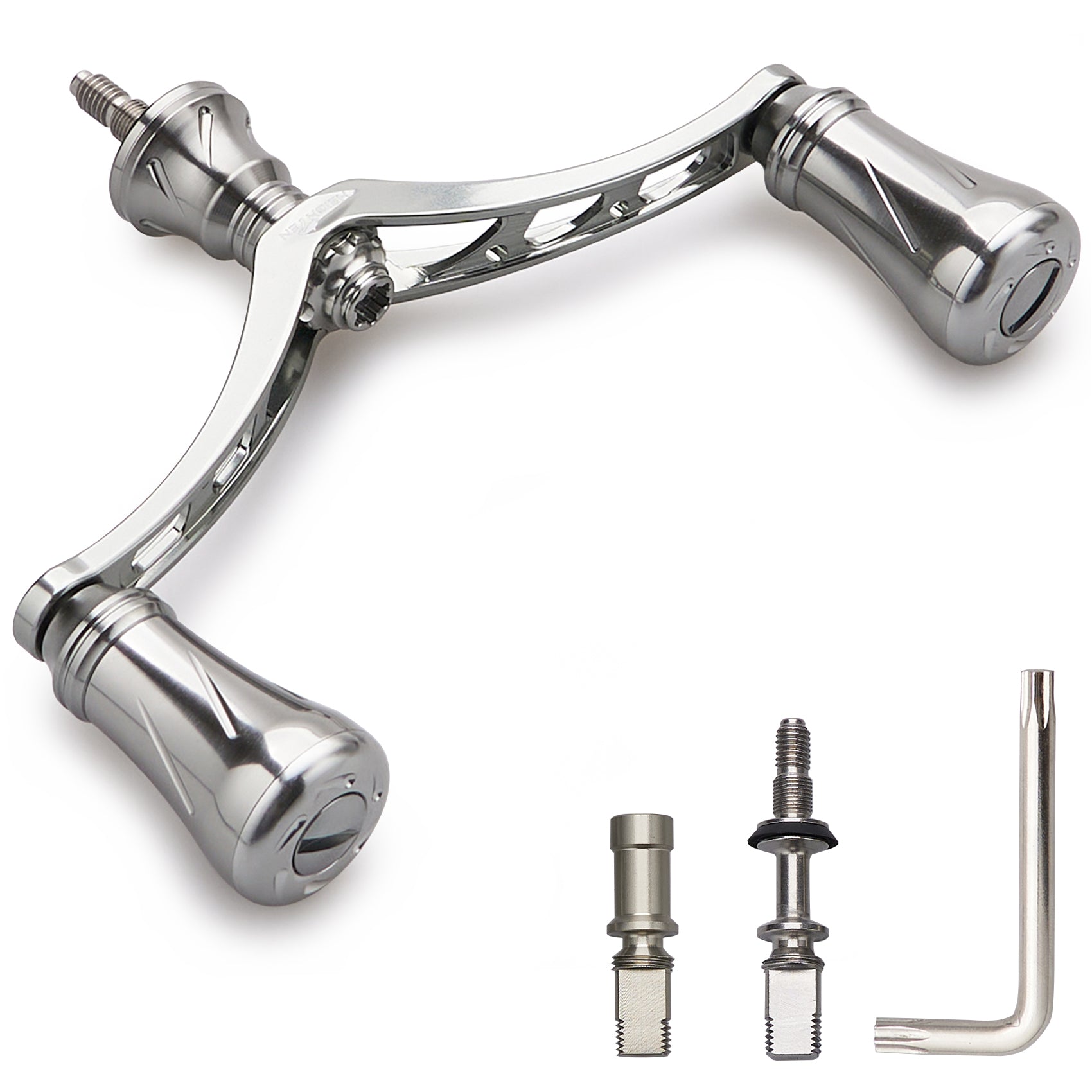 HEIGHTEN 98mm リール ハンドル 19mm ノブ 搭載 シマノ ダイワ 通用