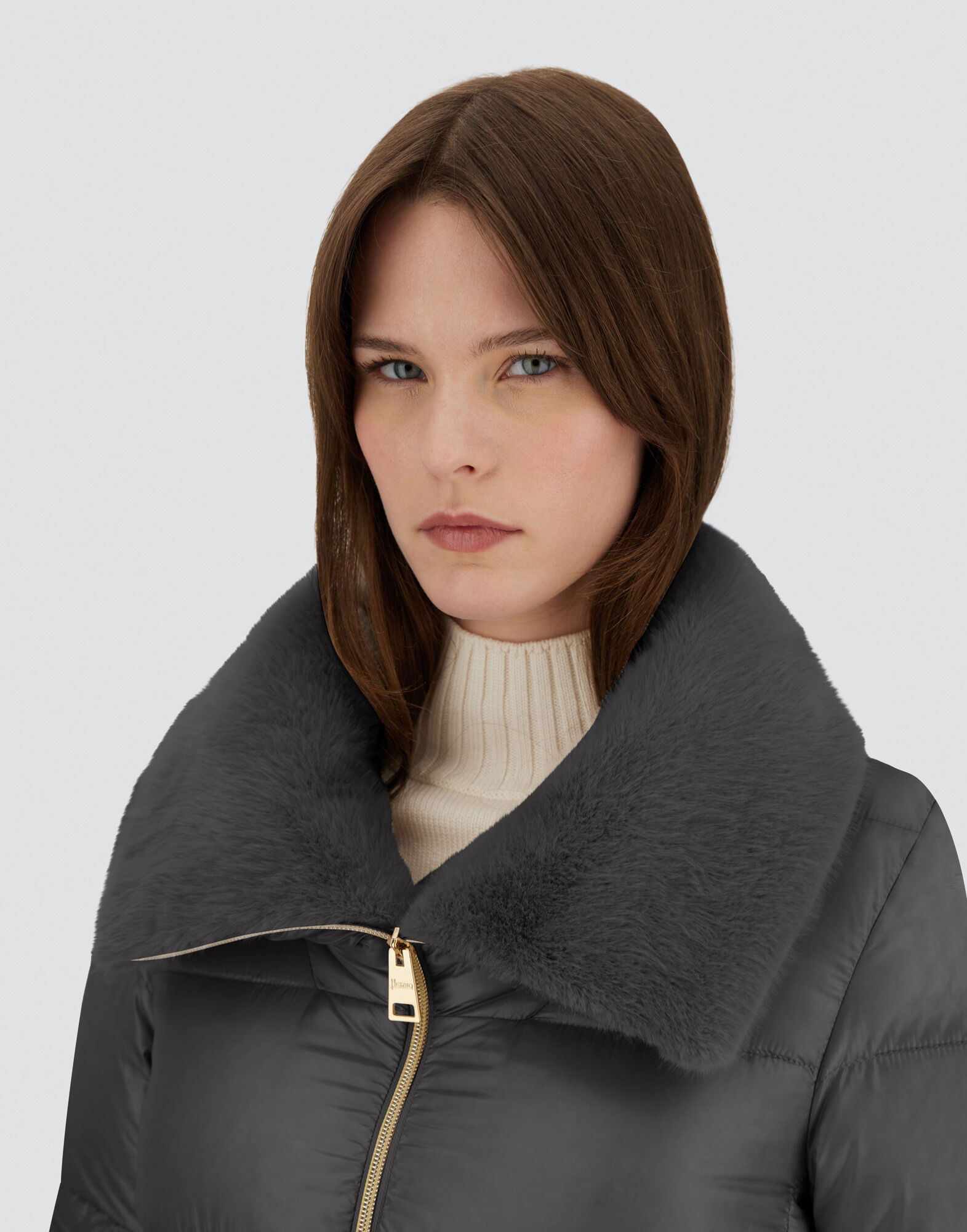 レディース ナイロンウルトラライト＆ニューレディフェイクファー