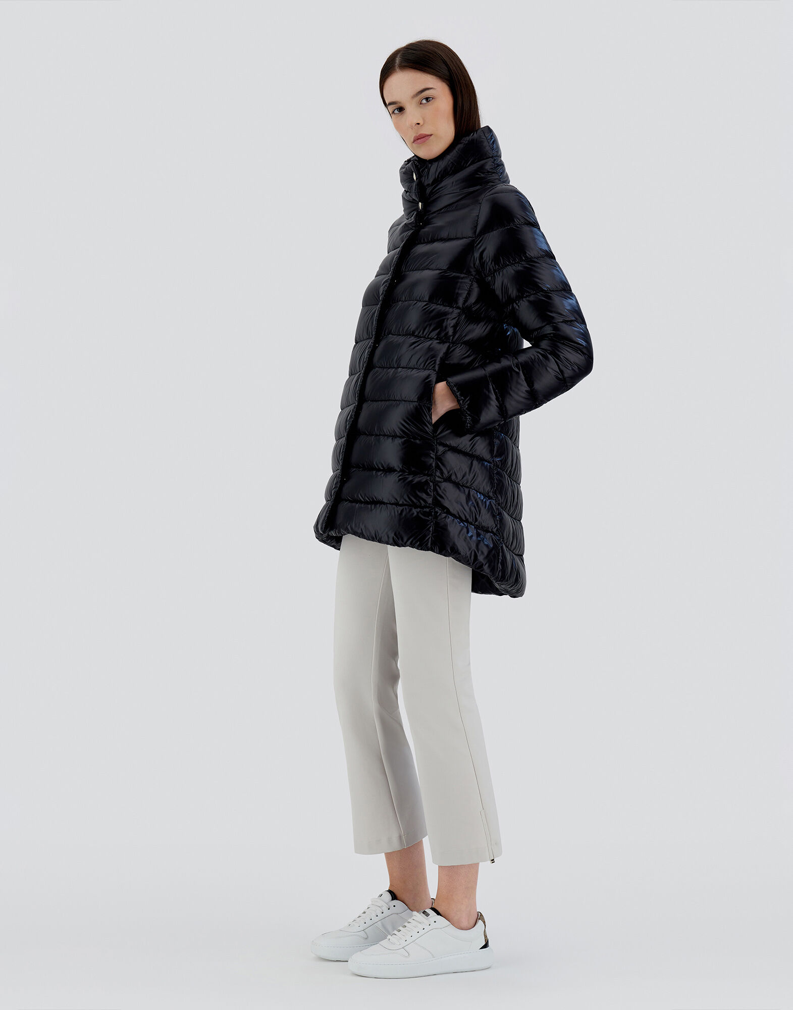 レディース イコニコ アメリア コート ブラック | Herno® (ヘルノ)