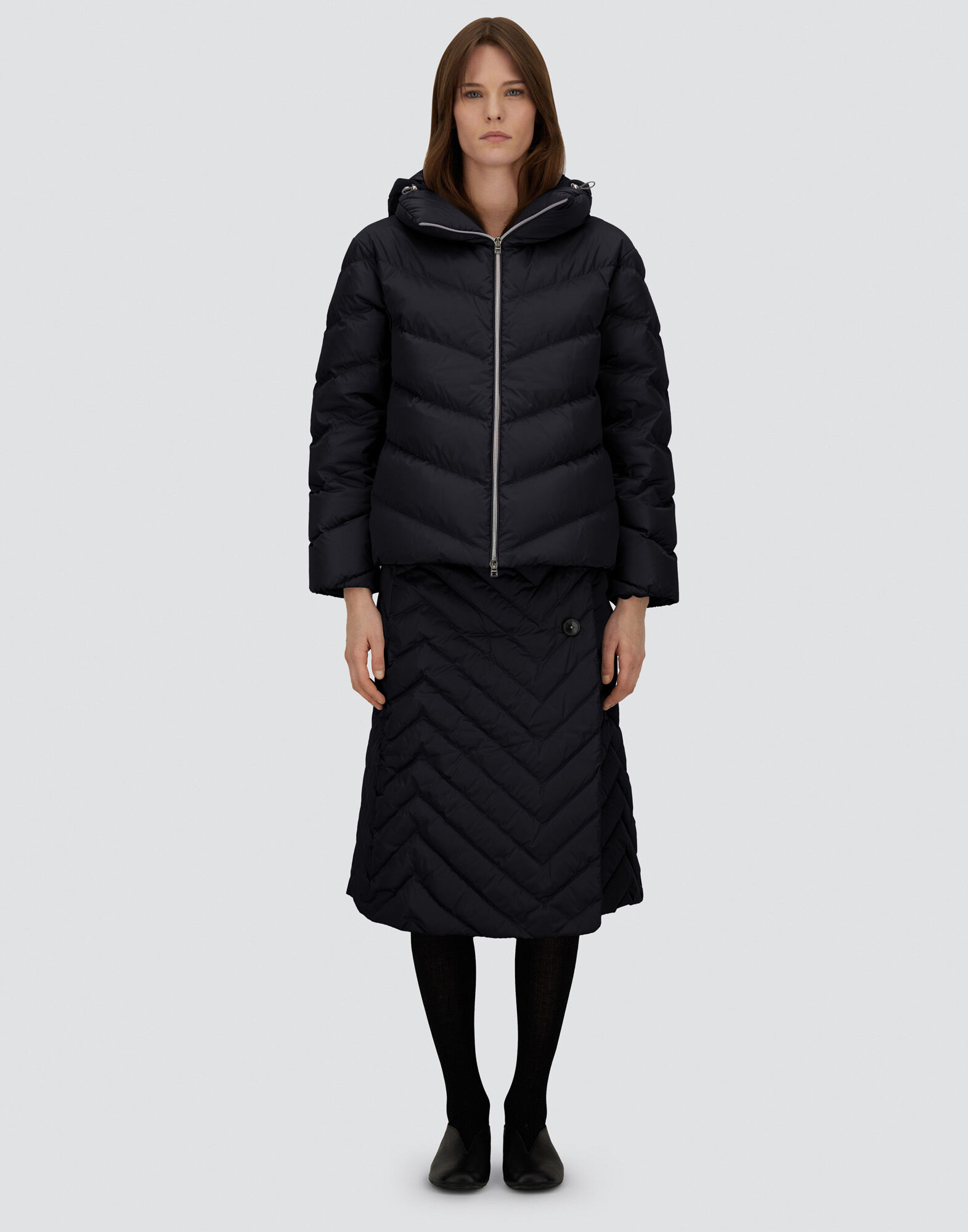 レディース サテン ジャケット ブラック | Herno® (ヘルノ)