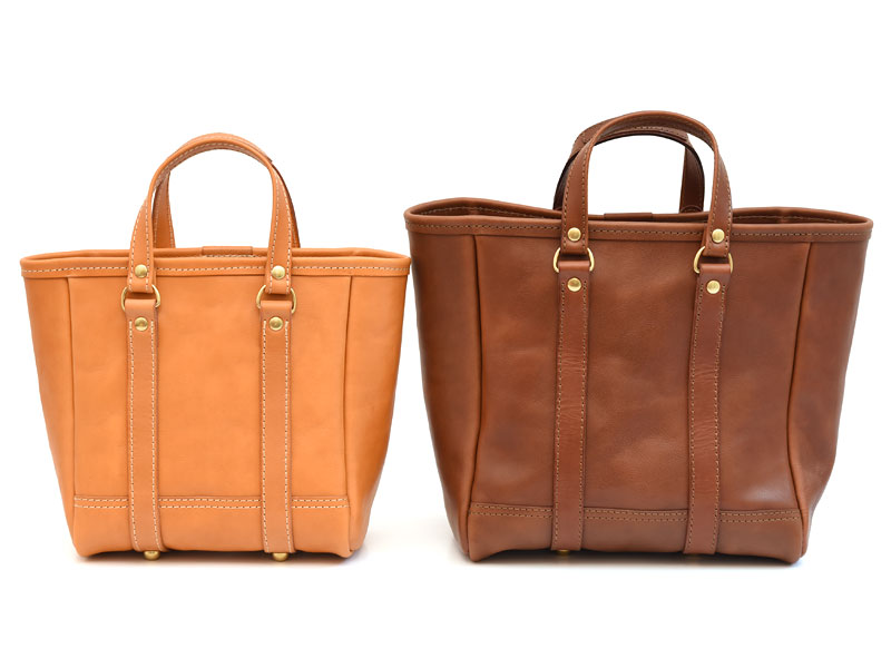 ガレージにどさっと置くイメージのバケツ型レザートート / 革鞄のHERZ