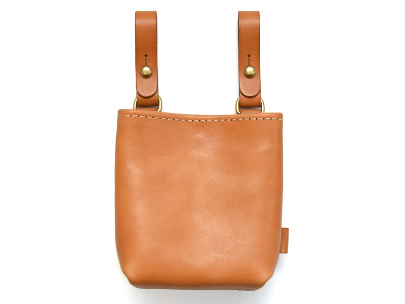 大工さんが仕事で使う腰袋をイメージしたベルトポーチ / 革鞄のHERZ