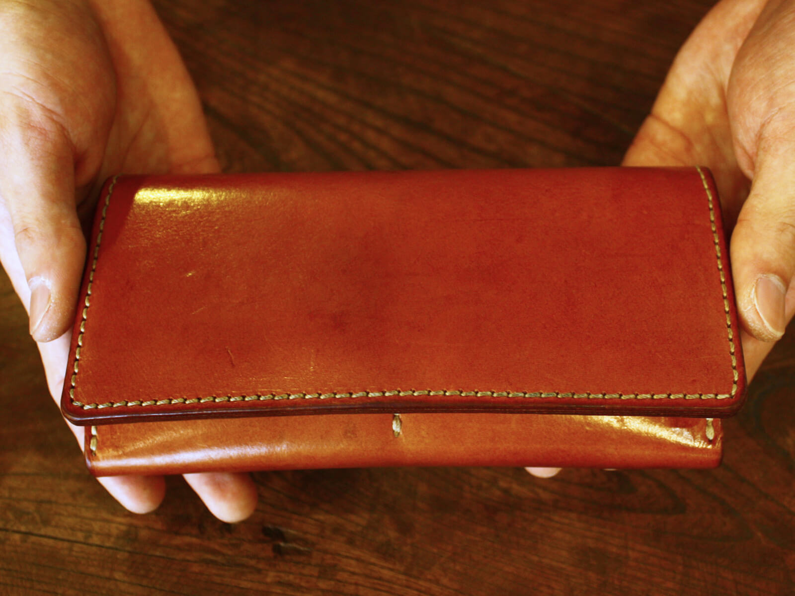 仙台店作り手：山川愛用「カード収納に強い長財布(WL-56)」｜革鞄・革