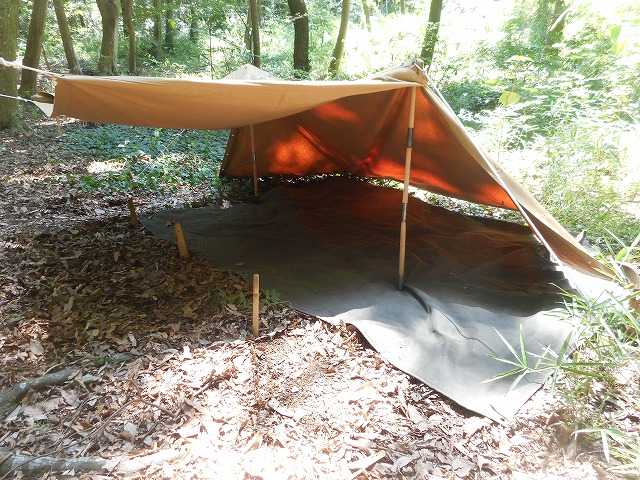 ミリタリーパップテント フランス軍 シェルターハーフ フルセット