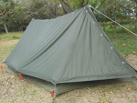 アメリカ軍 USパップテント幕のみ シェルターハーフ 軍幕② アメリカ軍