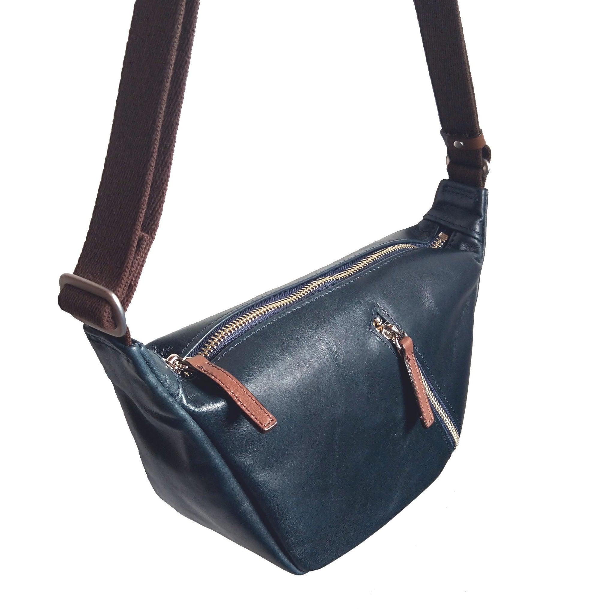 最後の1本】豊岡製／日本製／国産／牛革／レザー／ネイビー／紺色