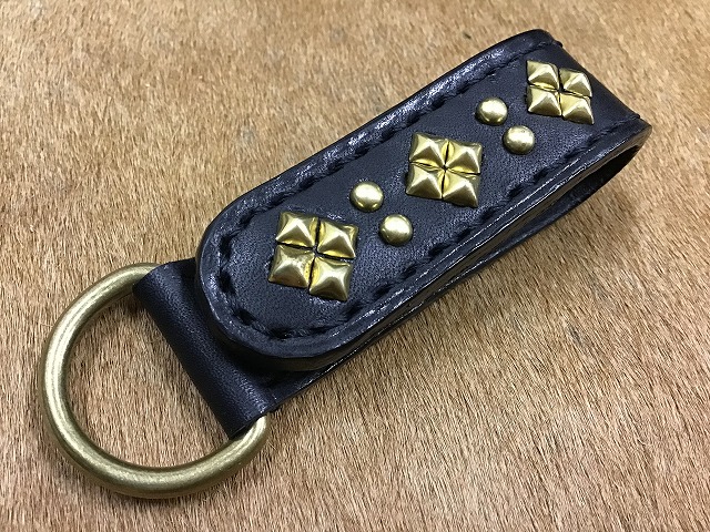 革工房ホークフェザーズ / 真鍮スタッズベルトループホルダーA25B