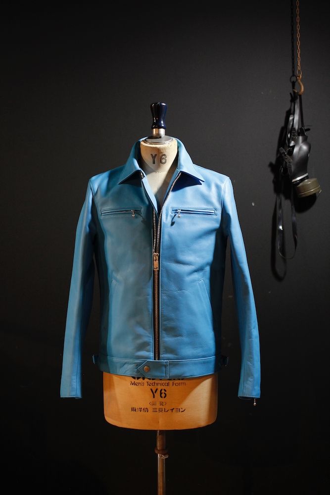 blackmeans - 945-76TJ58-5 / シングル ライダース (ターコイズ