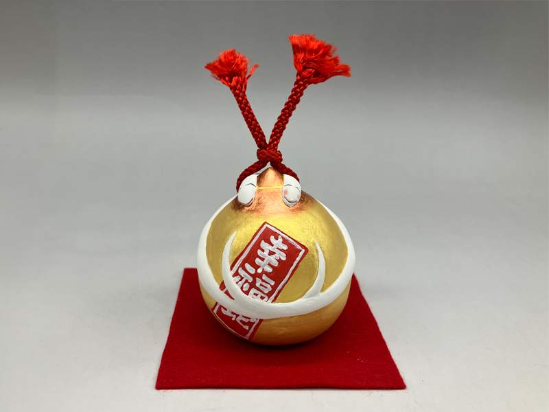 土鈴・しあわせ蛇（金）«博多人形 癸巳の干支置物|博多人形のごとう