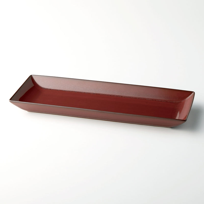 SHIHOU 長角盛付皿 鉄赤 | 白山陶器直営オンラインストア