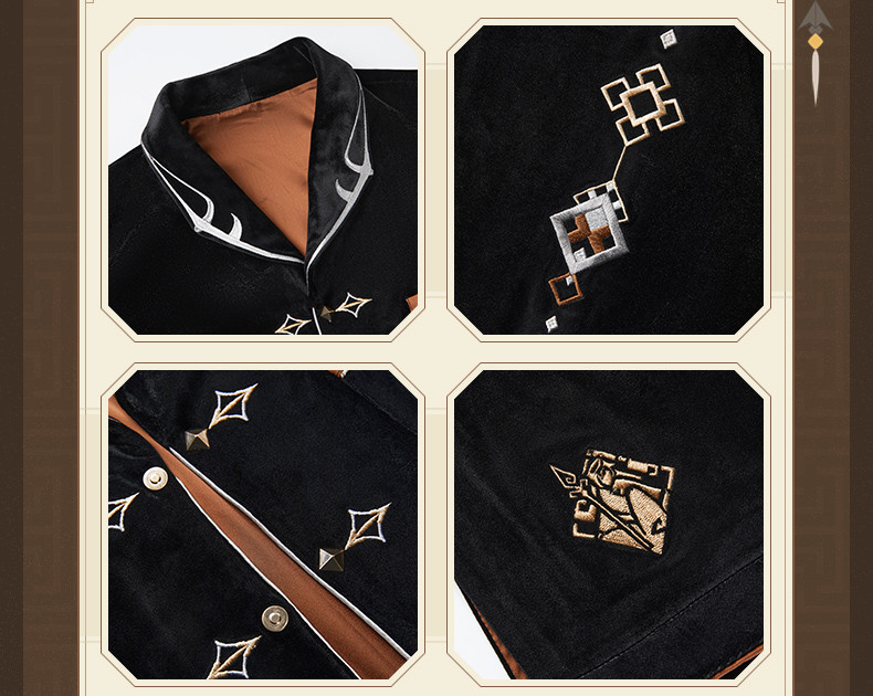 原神 499pt】原神 鍾離イメージ ベロアパジャマ｜HAKUTEA