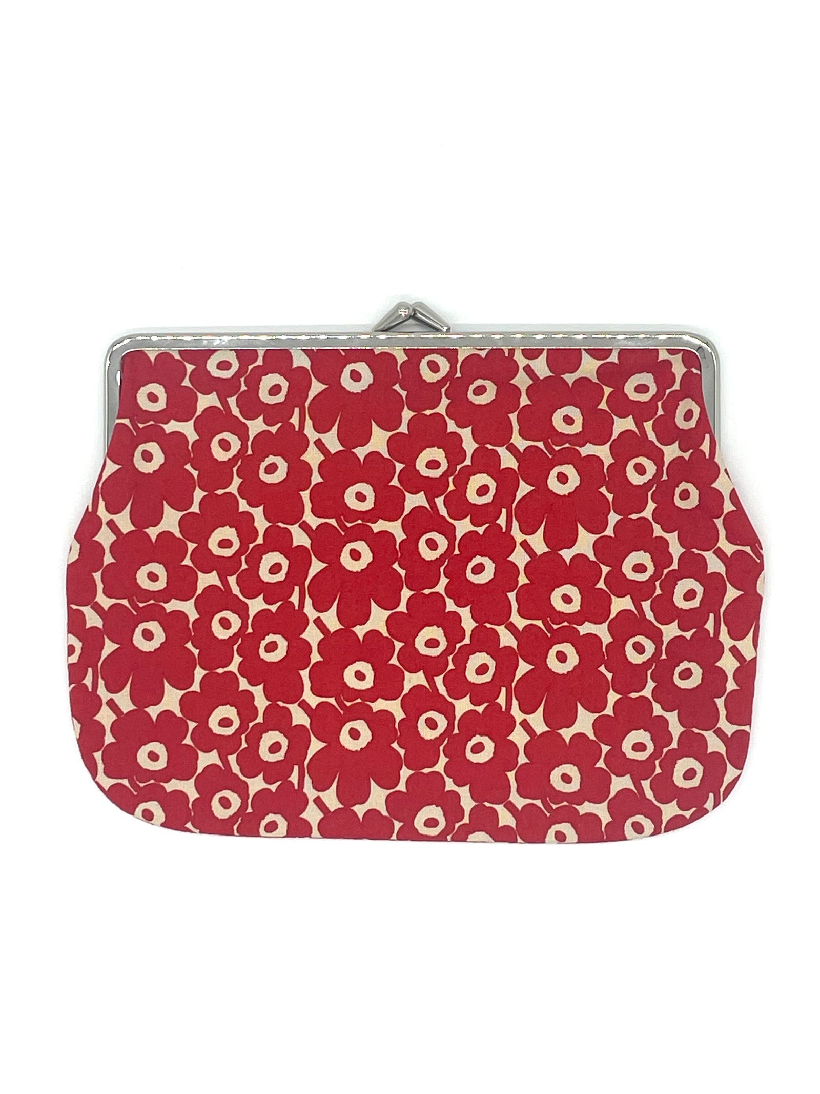 Marimekko - Puolikas Kukkaro Pieni Unikko / がま口ポーチ / レッド