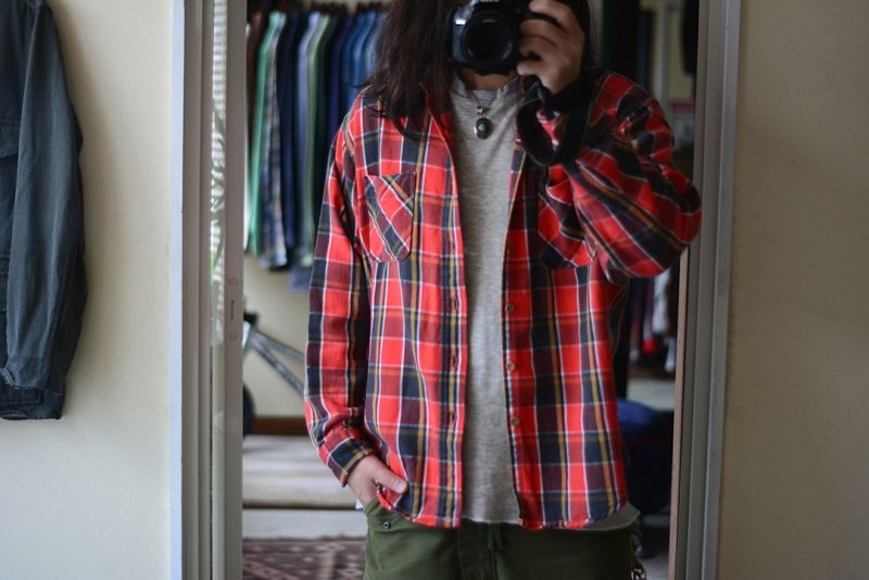 1980s BIG MAC ヘビーネルシャツ 表記L - 古着屋HamburgCafe