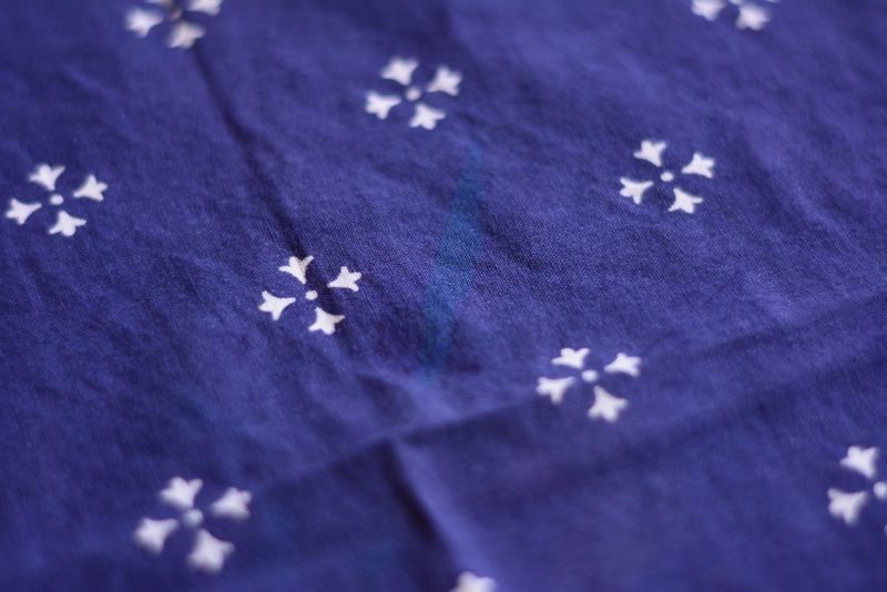 1960s クロスモチーフ バンダナ - 古着屋HamburgCafe