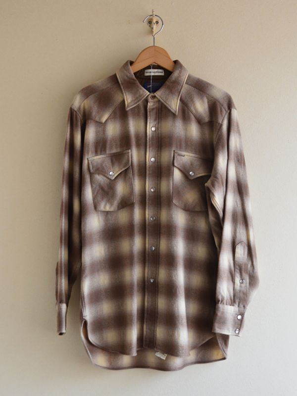 1970s PENDLETON オンブレウールウエスタンシャツ 表記L - 古着屋