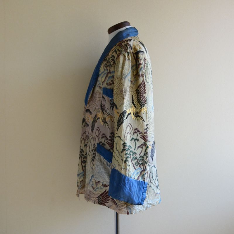 1950s 西陣織スーベニアガウン 表記L - 古着屋HamburgCafe