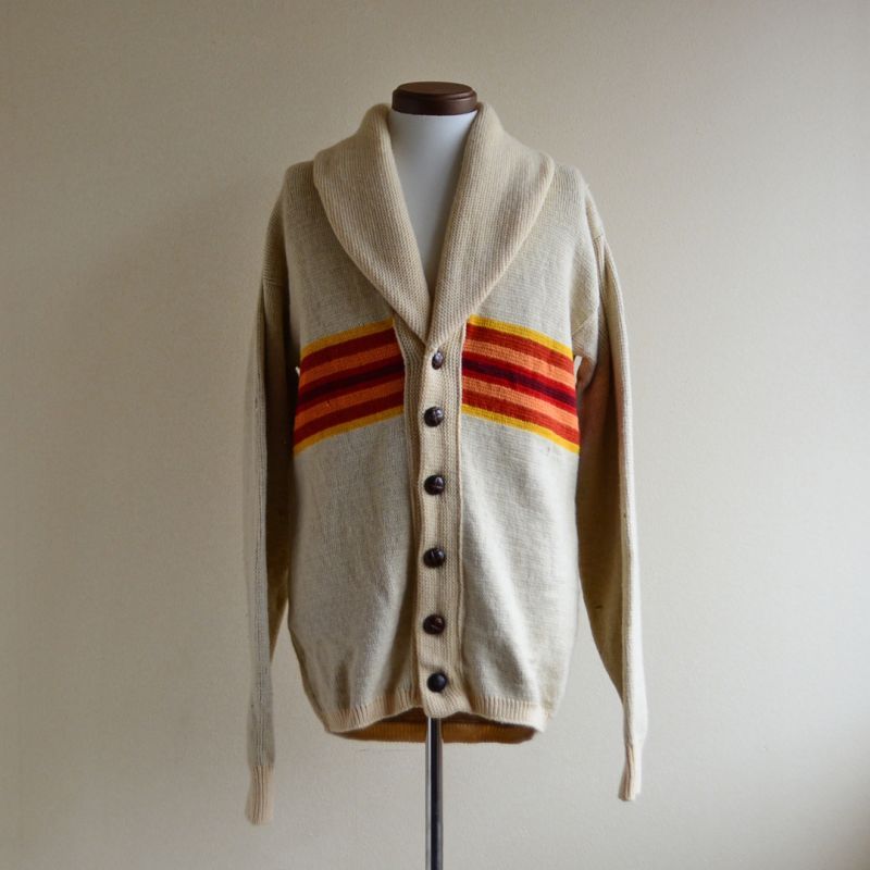 1970s PENDLETON ショールカラーニットカーディガン チーフジョセフ柄