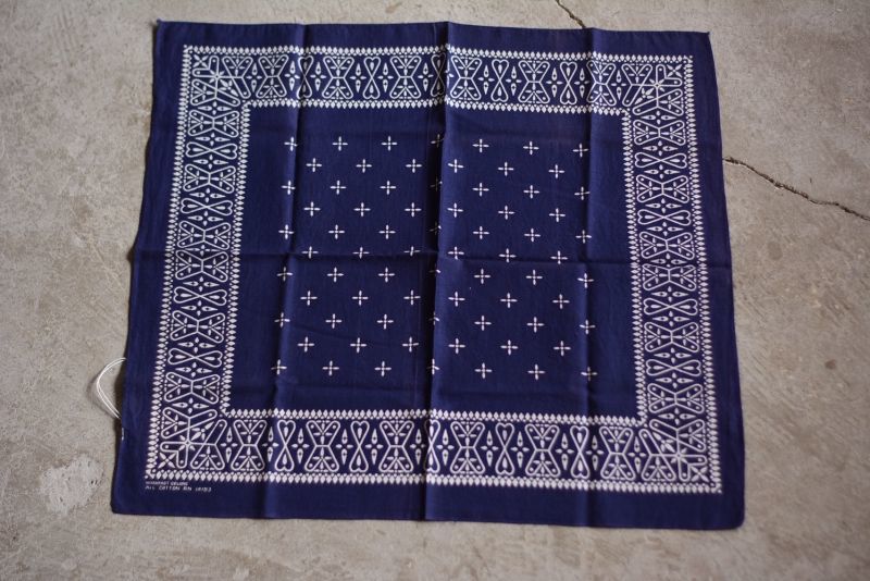 1960s クロスバンダナ RN 14193 - 古着屋HamburgCafe