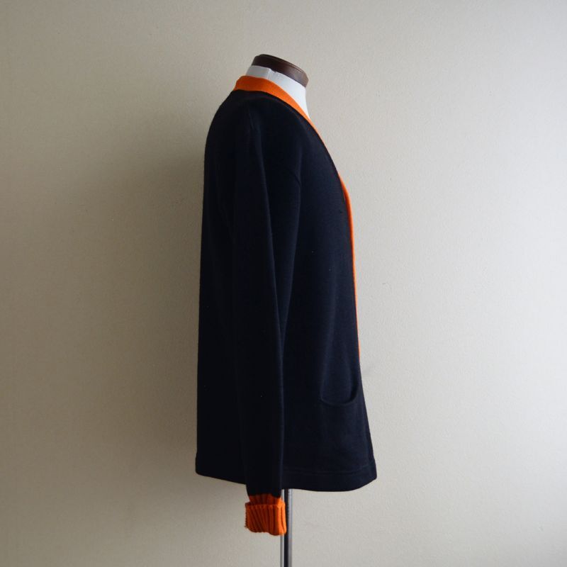 1950s IMPERIAL ツートンレタードカーディガン 表記42 - 古着屋HamburgCafe