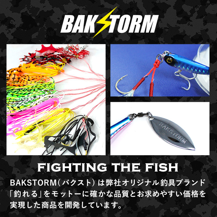 BAKSTORM ハイクオリティ スイム ジグ フックセット #13 シングル