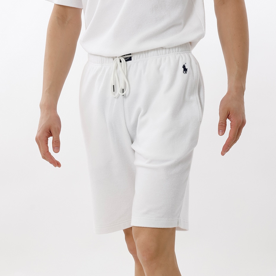テリークロススリープショートパンツ ホワイト | ポロ ラルフ ローレン