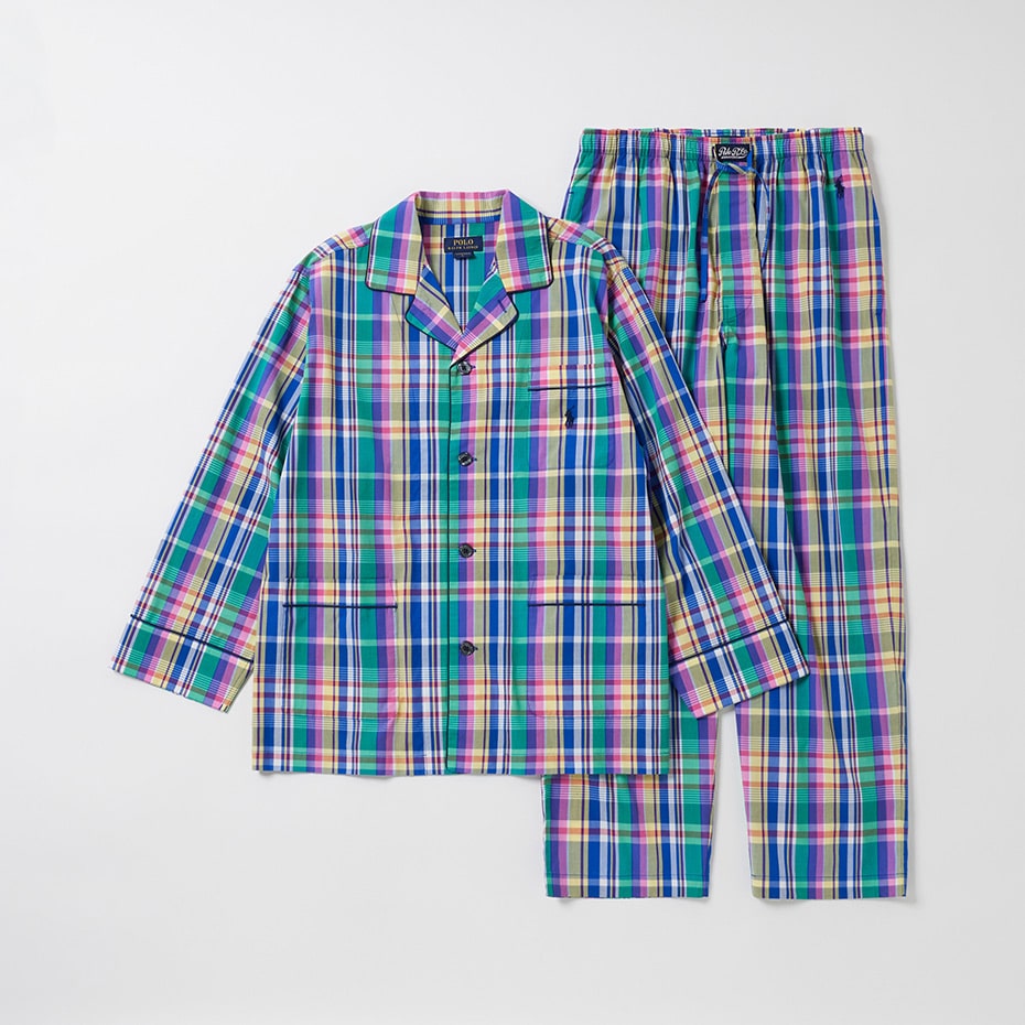 パジャマ モーガンチェック ネイビー | ポロ ラルフ ローレン メンズ